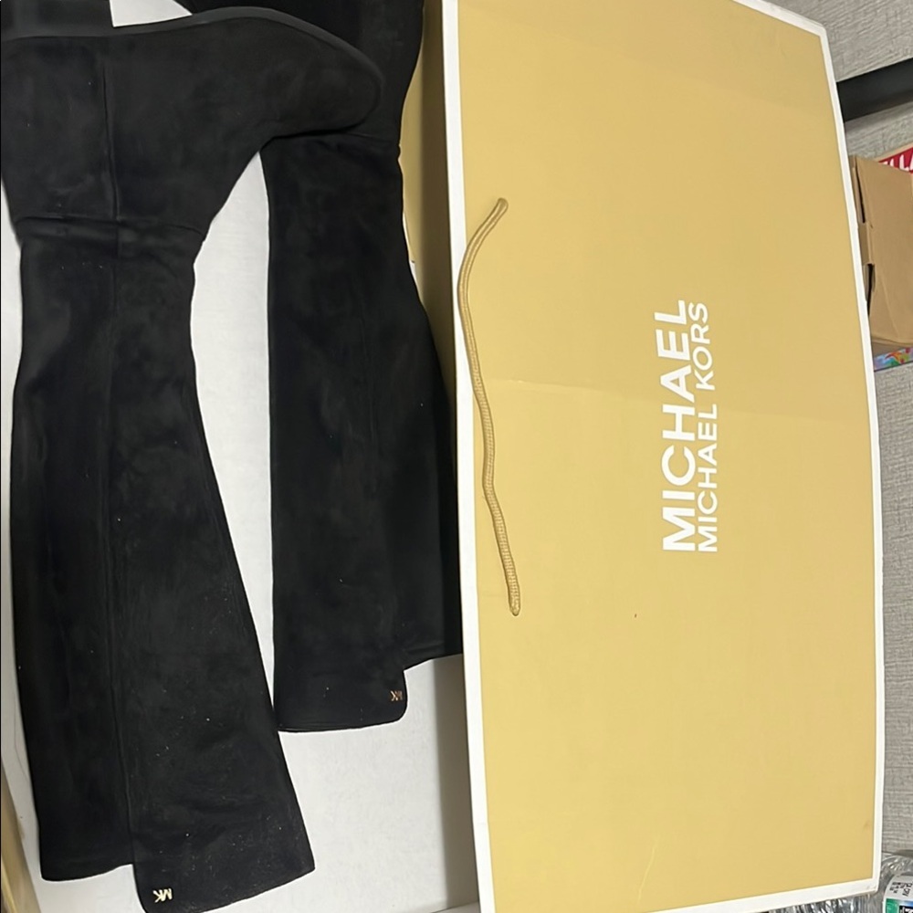 Michael Kors Black Knee-High Boots